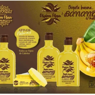 Kit Linha Acidificante Chiquita Bacana Banana com Mel - Divina Flora