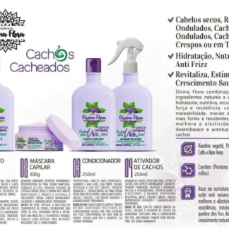 Kit Linha Cachos Eu Sou Uma Uva, Hein! Divina Flora